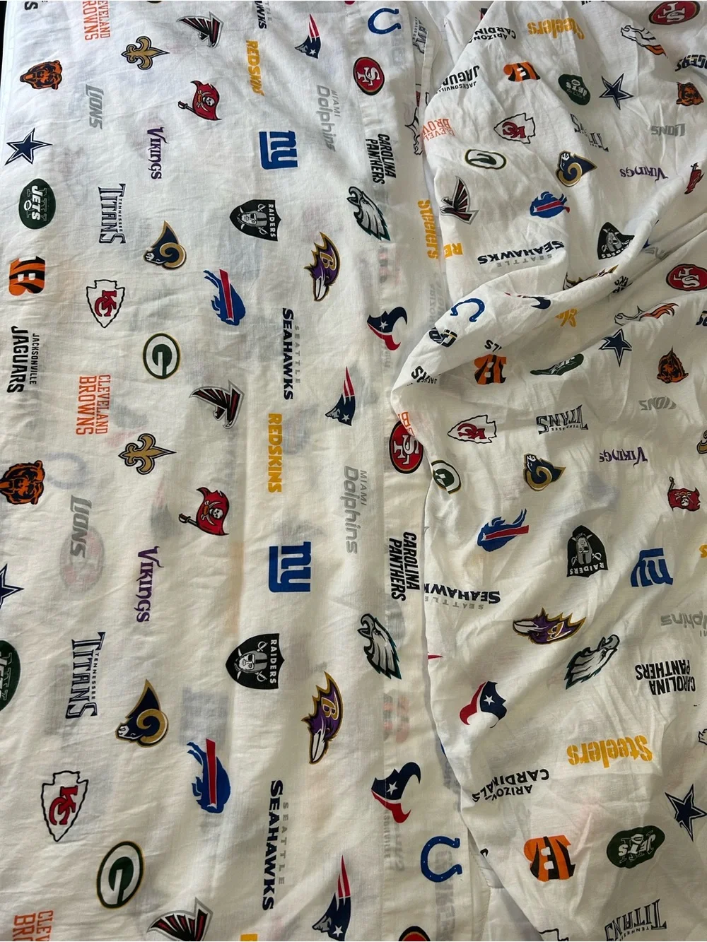 vintage 2013 Northwest Company NFL cotton  twin sheet set - NO pillowcase